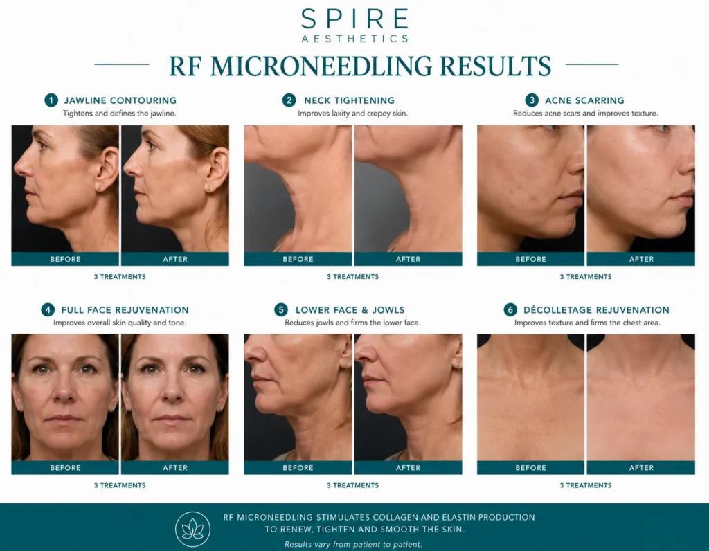RF Microneedling Skin tightening East Malling results