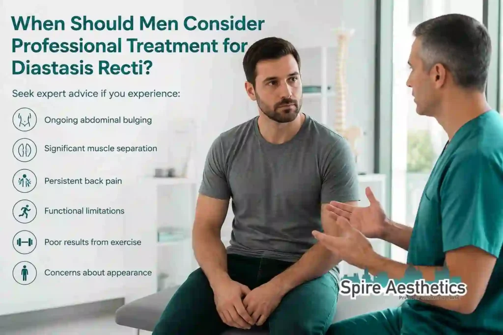 When Should Men Consider Professional Treatment for Diastasis Recti East Malling?