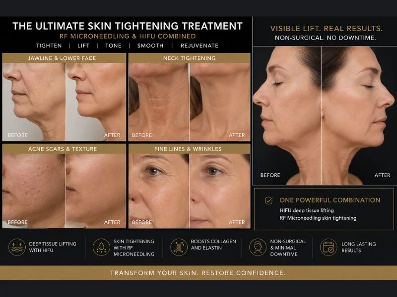 Results of combined treatment for the ultimate skin tightening treatment East Malling