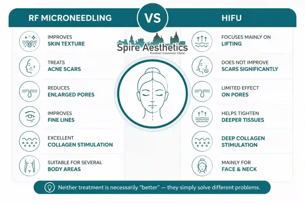 RF Microneedling vs HIFU: Which Treatment Gives Better Results East Malling?